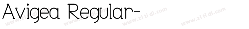Avigea Regular字体转换